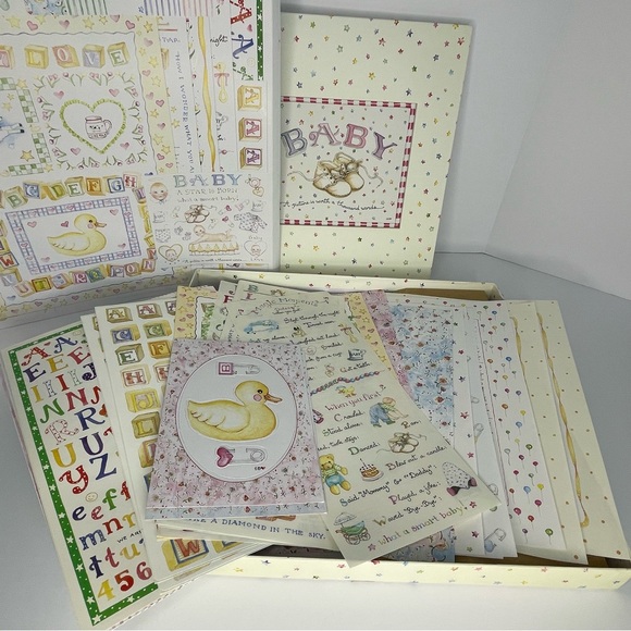 Vintage Susan Branch Baby Keepsake Album Scrapbook Kit - Picture 6 of 15